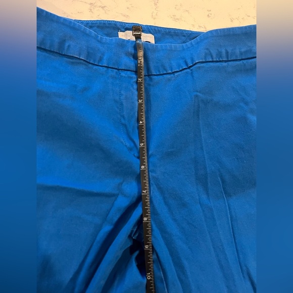 New York & Company Royal Cobalt Blue Stretch Ankle Career Office Pants Size 8 - Picture 9 of 11